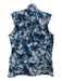 Lululemon Size 6 Light Gray & Blue Polyester Collar Tie Dye Pockets Zip Up Vest Light Gray & Blue / 6