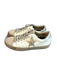 Shu Shop Shoe Size 7 White & Beige Manmade Material Almond Toe Lace Up Shoes White & Beige / 7
