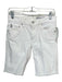 AG Size 26 White Cotton Denim Mid Rise Raw Hem Bermuda Shorts White / 26