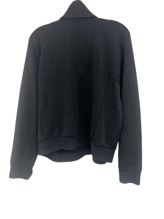 Spanx Size L Black Modal Quarter Zip Long Sleeve Pull Over Jacket Black / L