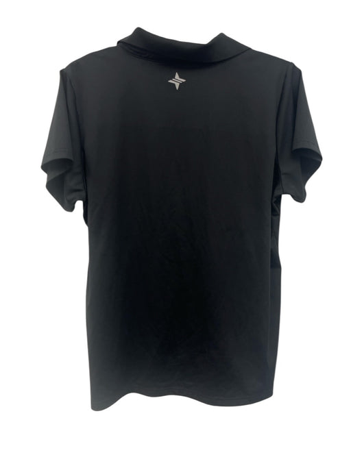 Tuckernuck Size L Black Polyester Collared Polo Short Sleeve Top Black / L