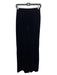 MNG Size XS Black Poly Blend Elastic Waist Velvet Wide Leg Pants Black / XS