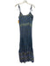 Veronica Beard Size S Blue, Green, White Viscose & Cotton Spaghetti Strap Dress Blue, Green, White / S