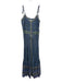 Veronica Beard Size S Blue, Green, White Viscose & Cotton Spaghetti Strap Dress Blue, Green, White / S