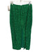 No pise la grama Size 4 Emerald Green Polyester Fully Sequined Back Zip Skirt Emerald Green / 4
