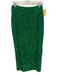 No pise la grama Size 4 Emerald Green Polyester Fully Sequined Back Zip Skirt Emerald Green / 4