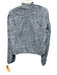 Thierry Colson Size S Blue & White Cotton Long Sleeve Floral Print Buttons Top Blue & White / S
