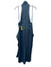 AQ/AQ Size 8 Slate Blue Polyester Satin Halter Key hole T Back Gown Slate Blue / 8