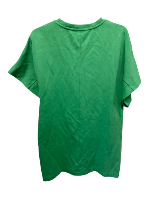 COS Size S Green Cotton Short Dolman Sleeve Paneled Crew Neck Above Knee Dress Green / S
