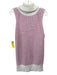 Raoul Size M Cream, Pink & Blue No Fabric Tag Crochet Knit Turtle Neck Sweater Cream, Pink & Blue / M