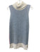 Raoul Size M Cream, Pink & Blue No Fabric Tag Crochet Knit Turtle Neck Sweater Cream, Pink & Blue / M