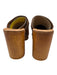 Anthropologie Shoe Size 38 Brown Suede Silver Studded Strap Clogs Brown / 38