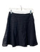 Nanette Lepore Size 2 Black Polyamide Blend Back Zip lined Flounce Hem Skirt Black / 2