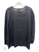 Luxmii Size S/M Black Linen Long Balloon Sleeve Solid Scoop Neck Top Black / S/M
