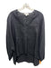 Luxmii Size S/M Black Linen Long Balloon Sleeve Solid Scoop Neck Top Black / S/M