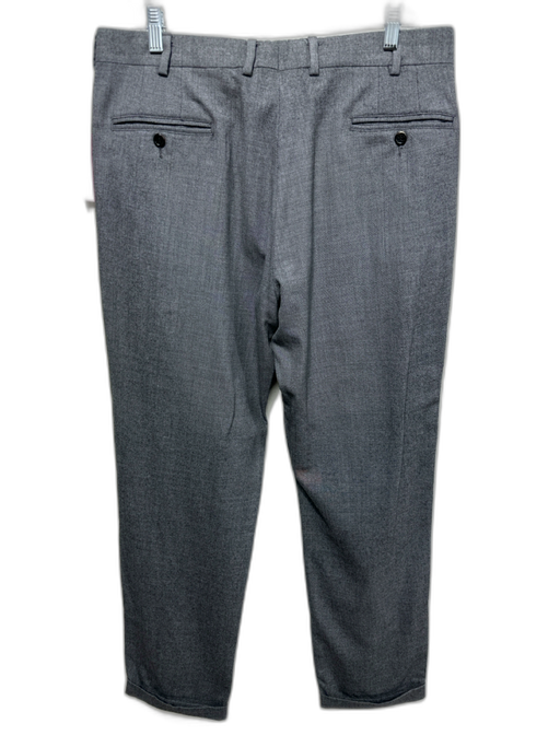 Sid Mashburn Size 36 Gray Wool Solid Dress Cuffed Men's Pants Gray / 36