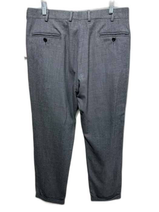 Sid Mashburn Size 36 Gray Wool Solid Dress Cuffed Men's Pants Gray / 36