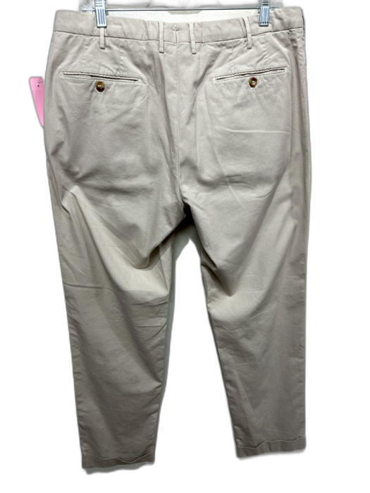 Incotex Size 36 Beige Cotton Blend Solid Khakis Men's Pants Beige / 36
