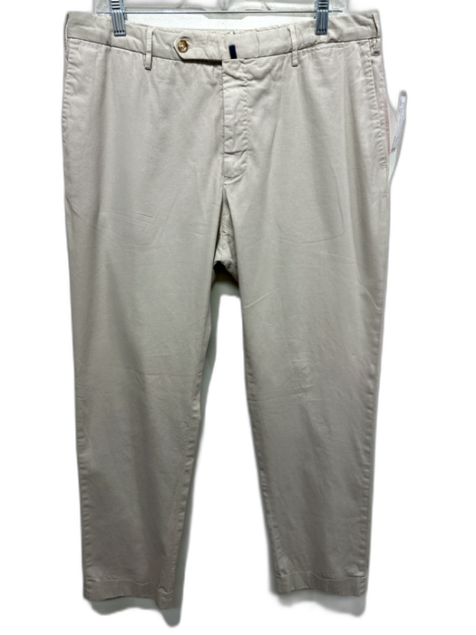 Incotex Size 36 Beige Cotton Blend Solid Khakis Men's Pants Beige / 36