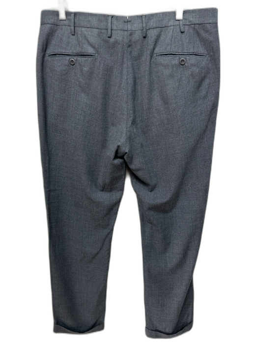 Incotex Size 36 Gray Wool Blend Solid Dress Men's Pants Gray / 36