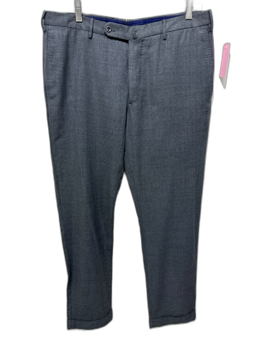 Incotex Size 36 Gray Wool Blend Solid Dress Men's Pants Gray / 36