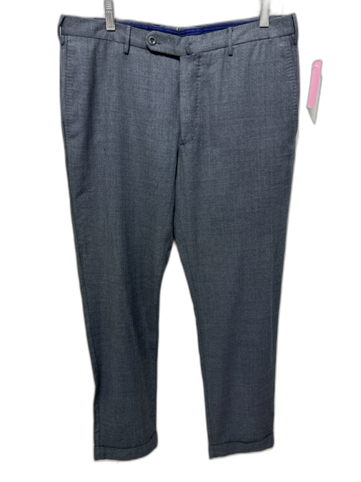 Incotex Size 36 Gray Wool Blend Solid Dress Men's Pants Gray / 36