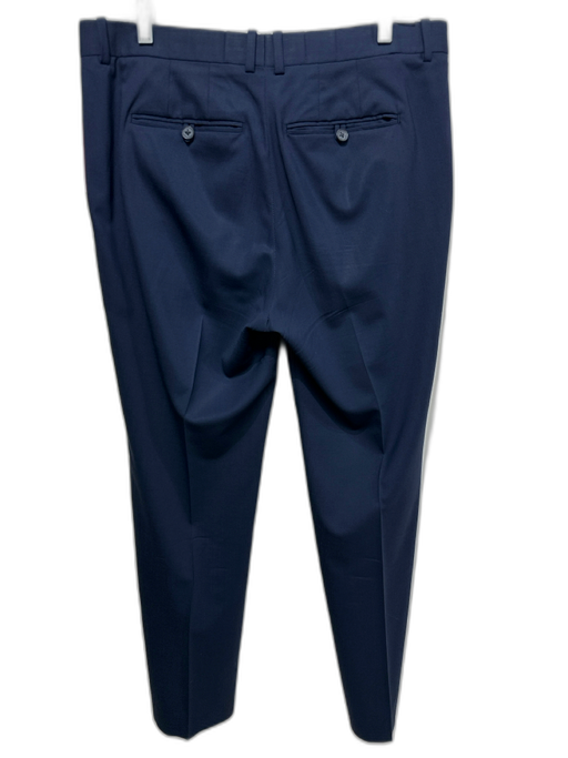 Theory Size 36 Navy Synthetic Solid Dress Men's Pants Navy / 36