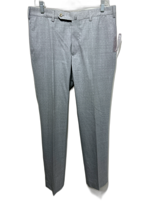 Incotex Size 34 Gray Wool Blend Solid Dress Men's Pants Gray / 34