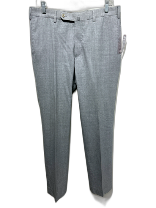 Incotex Size 34 Gray Wool Blend Solid Dress Men's Pants Gray / 34