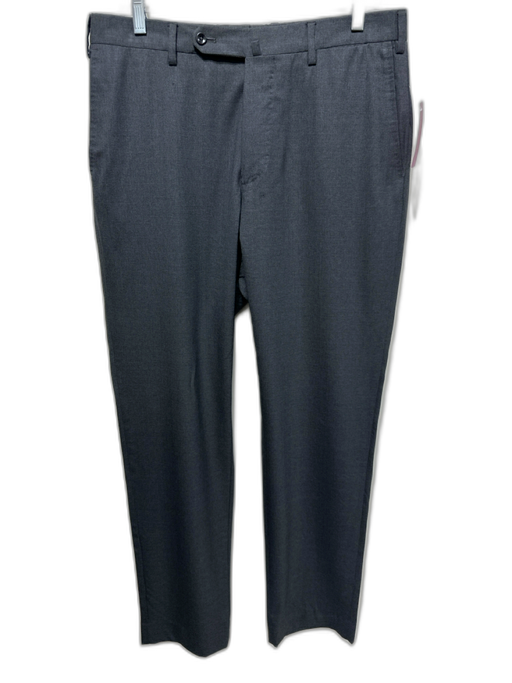 Incotex Size 35 Gray Wool Solid Dress Men's Pants Gray / 35