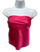 Reformation Size S Hot pink Silk Strapless Cropped Elastic Band Tube Top Top Hot pink / S