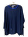 Mer Sea Size One Size Blue Acrylic Blend Long Sleeve 3/4 Sleeve Round Neck Top Blue / One Size