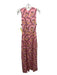 Anna Cate Size Medium Pink Print Cotton Floral Sleeveless Maxi Dress Pink Print / Medium