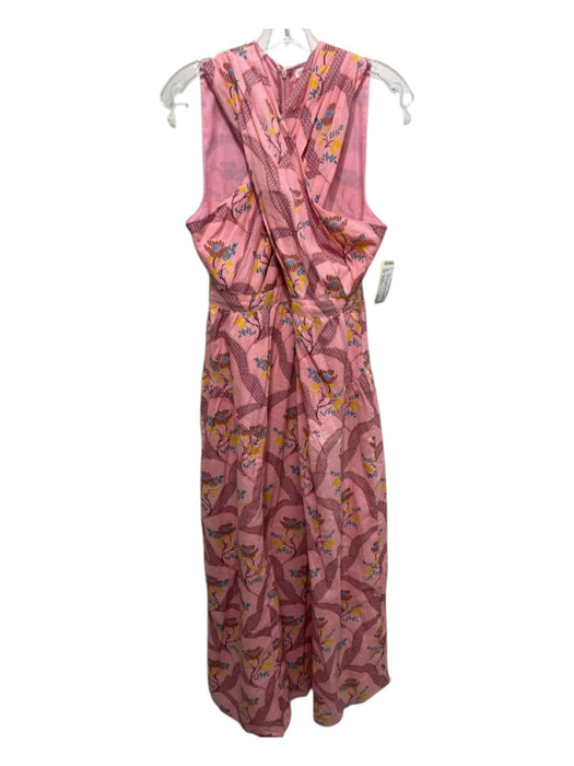 Anna Cate Size Medium Pink Print Cotton Floral Sleeveless Maxi Dress Pink Print / Medium