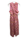 Anna Cate Size Medium Pink Print Cotton Floral Sleeveless Maxi Dress Pink Print / Medium