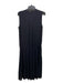 Vince Size L Black Sleeveless 1/2 Button Pleated Elastic Drawstring Waist Dress Black / L
