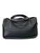 Celine Black Leather Brass Hardware Studded Rolled Handle Bag Black / M