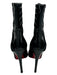 Christian Louboutin Shoe Size 39.5 Black Suede & Patent Leather Stiletto Booties Black / 39.5