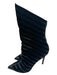 Christian Louboutin Shoe Size 39.5 Black Suede & Patent Leather Stiletto Booties Black / 39.5