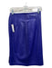 Evan Arpelli Size 8 Purple Leather darted Pencil High Rise Knee length Skirt Purple / 8