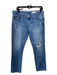 AG Size 29 Med Wash Cotton Denim Distressed Whiskering Straight mid rise Jeans Med Wash / 29