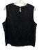Quince Size L Black Linen Sleeveless Crew Neck Boxy Keyhole Back Top Black / L