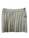 Alo Yoga Size M Khaki Beige Polyester Blend Elastic Waist Pleated Mini Skirt Khaki Beige / M