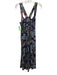 By Anthropologie Size S navy blue & multi Modal Floral & Leaf Print Jumpsuit navy blue & multi / S