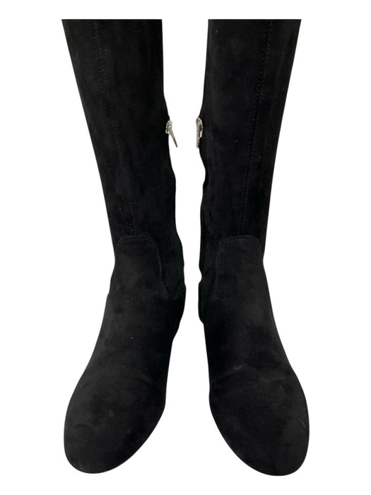 Dolce Vita Shoe Size Est 7 Black Suede Knee High Almond Toe Boots Black / Est 7