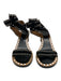 Isabel Marant Shoe Size 36 Black Suede Silver Hardware Grommet Sandals Black / 36