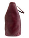Mulberry Burgundy Red Leather Braided Detail Toggle Close Two Strap Tote Bag Burgundy Red / Large