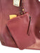 Mulberry Burgundy Red Leather Braided Detail Toggle Close Two Strap Tote Bag Burgundy Red / Large