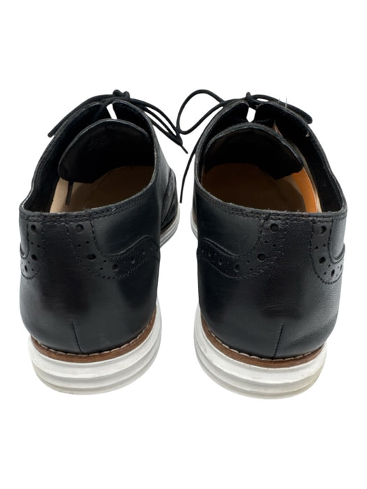 Cole Haan Shoe Size 10.5 Black Leather Upper Wingtip Detail Lace Up Sneakers Black / 10.5