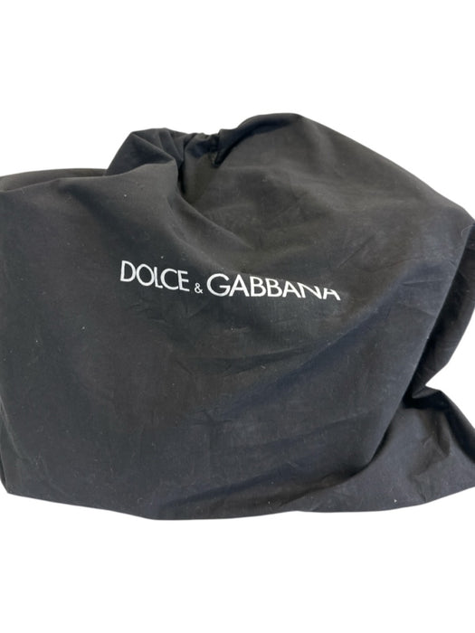 Dolce & Gabbana Yellow, Pink, Gray, Black Canvas Leather trim Floral Logo Bag Yellow, Pink, Gray, Black / Medium